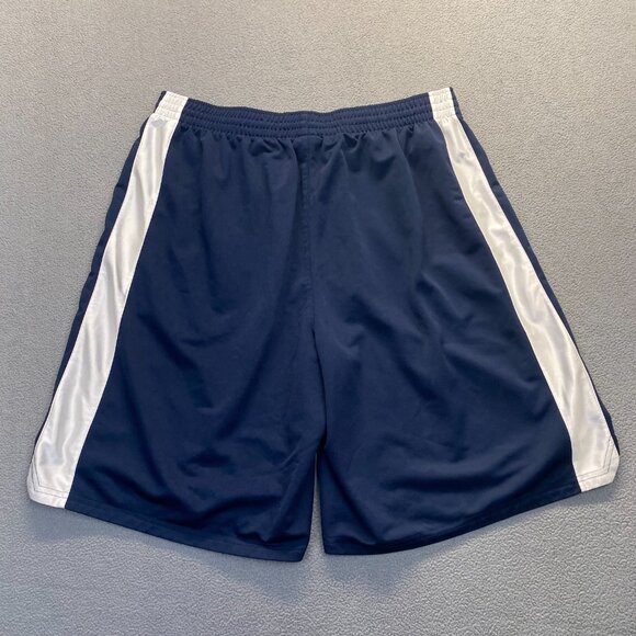 Nike Shorts Mens Size XXL  Blue White Swoosh Active Basketball Gym 10",Pockets - Picture 2 of 15